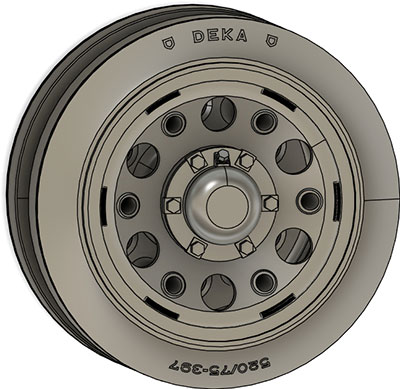 独・III号戦車75mm幅転輪・DEKA