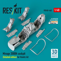 1/48 ミラージュ2000N コックピットw/立体計器盤・コンソール (キネティック用)