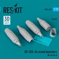 1/72 露・UB-32A-24 ロケット弾ポッド(ヘリコプター用、4個入)