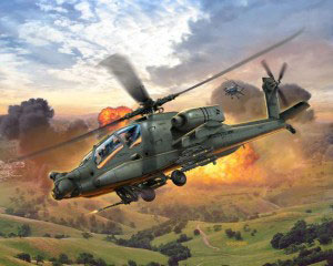 04985 レベル 1/100 AH-64A アパッチ