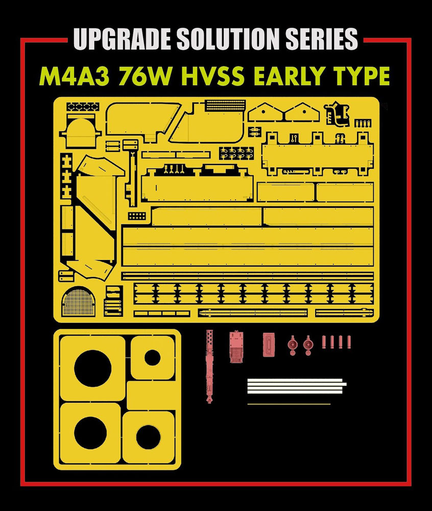 RFM2026 ライフィールドモデル 1/35 M4A3 76W HVSS 初期型用グレードアップパーツセット (RFM5058用)