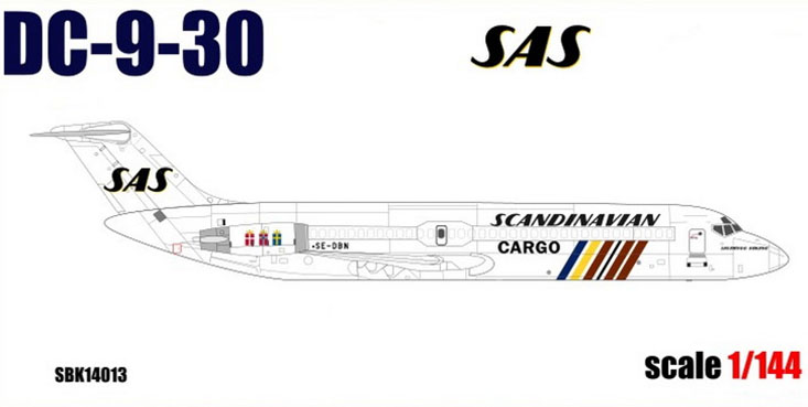 1/144 DC-9-30 SASカーゴ