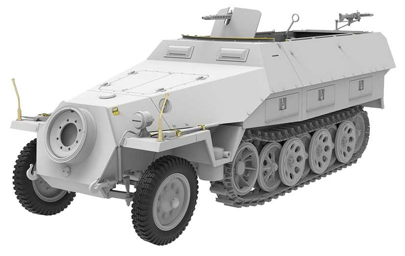 独Sdkfz251/1D型後期装甲兵員輸送車