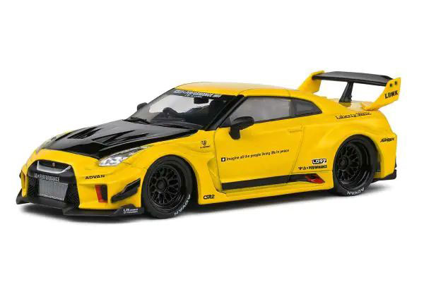 S4311206 SOLIDO1/43 日産 GT-R R35 LB シルエット （イエロー）