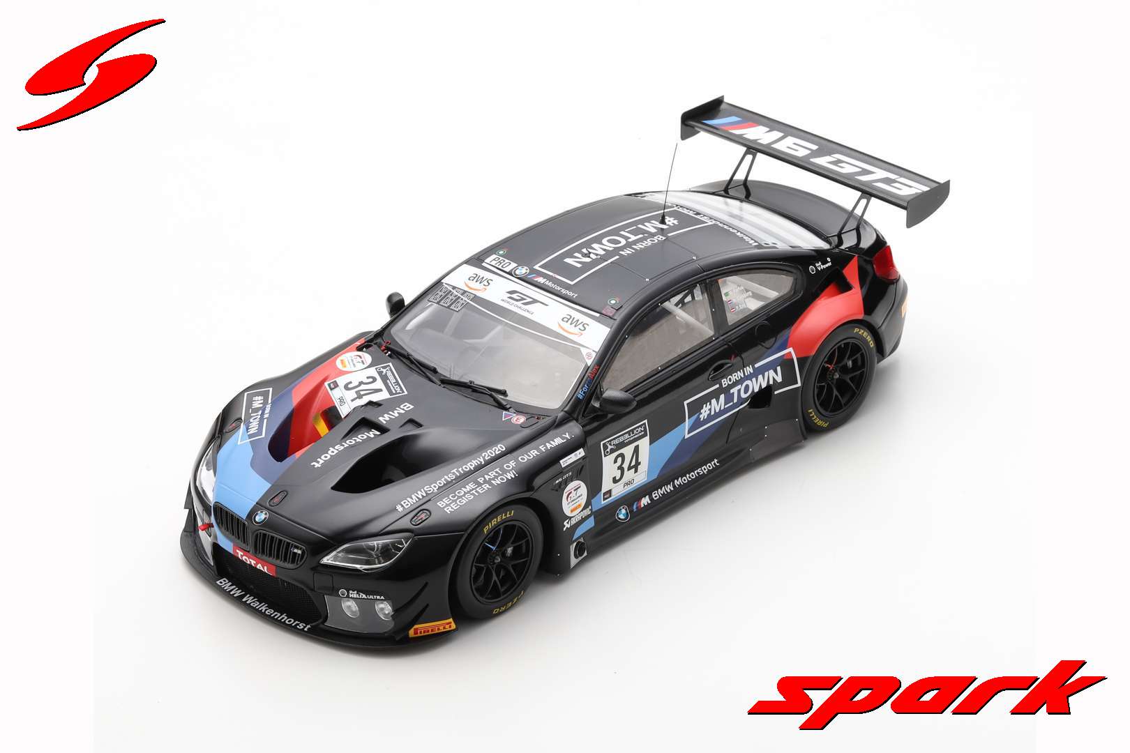 18SB028 1/18 BMW M6 GT3 No.34 Walkenhorst Motorsport - 24H Spa