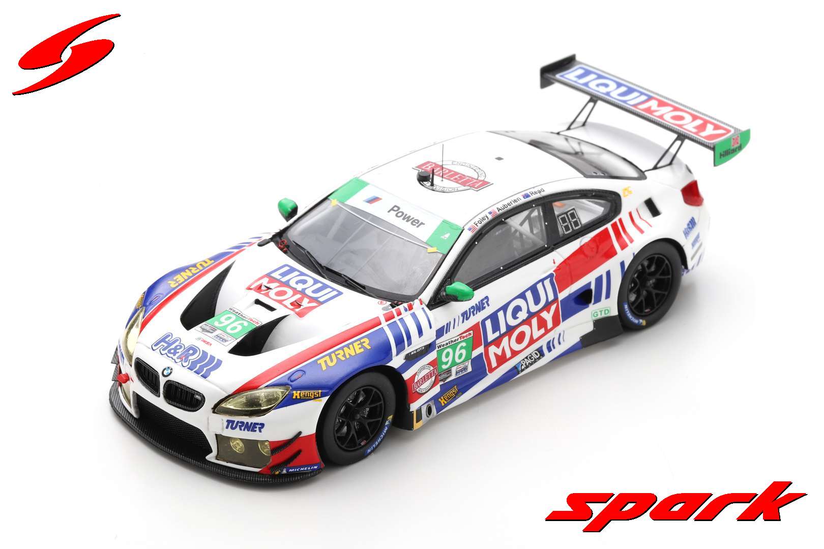 US293 1/43 BMW M6 GT3 No.96 Turner Motorsport 12H Sebring 2021 B. Auberlen - R. Foley - A. Read