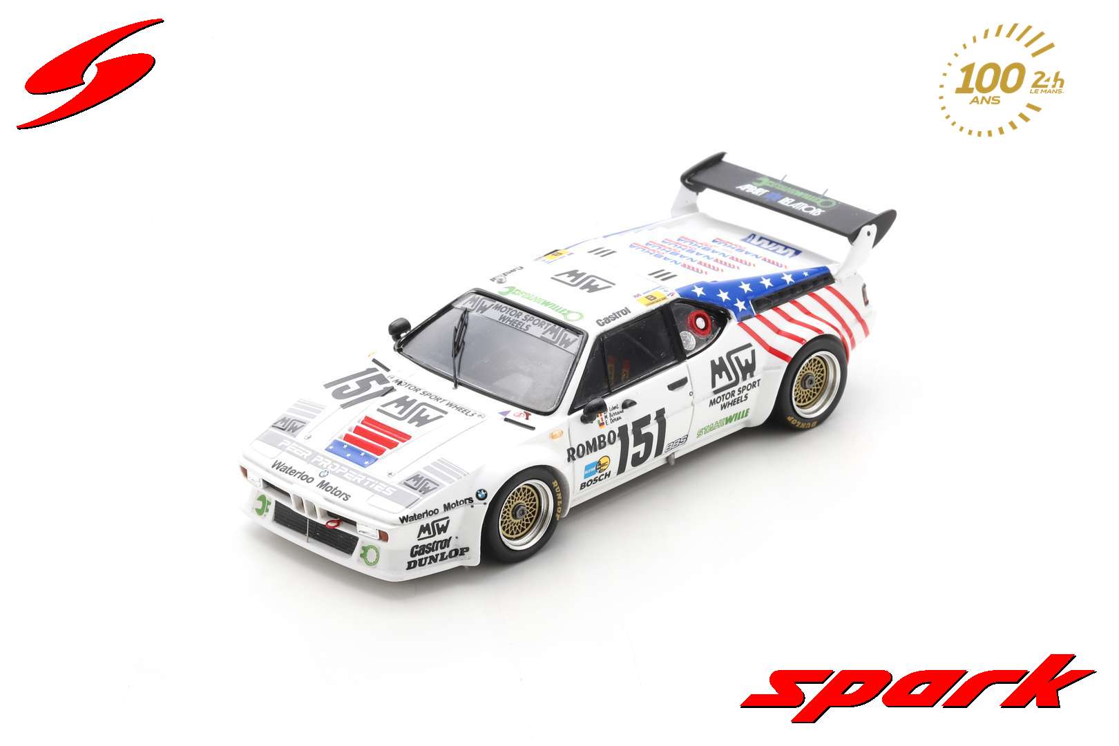 S6410 1/43 BMW M1 No.151 15th 24H Le Mans 1985 E. Doren - M. Birrane - J-P. Libert