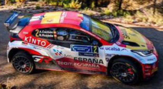 TOYOTA GR Yaris Rally 2 No.2 Teo Martin Motorsport Winner FIA Motorsport Games Rally 2024 A. Cachón  - B. Rozada