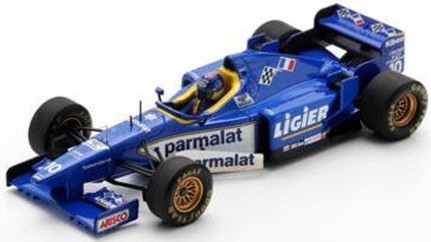 Ligier JS43 No.10 Ligier Mugen-Honda French GP 1996 Pedro Diniz