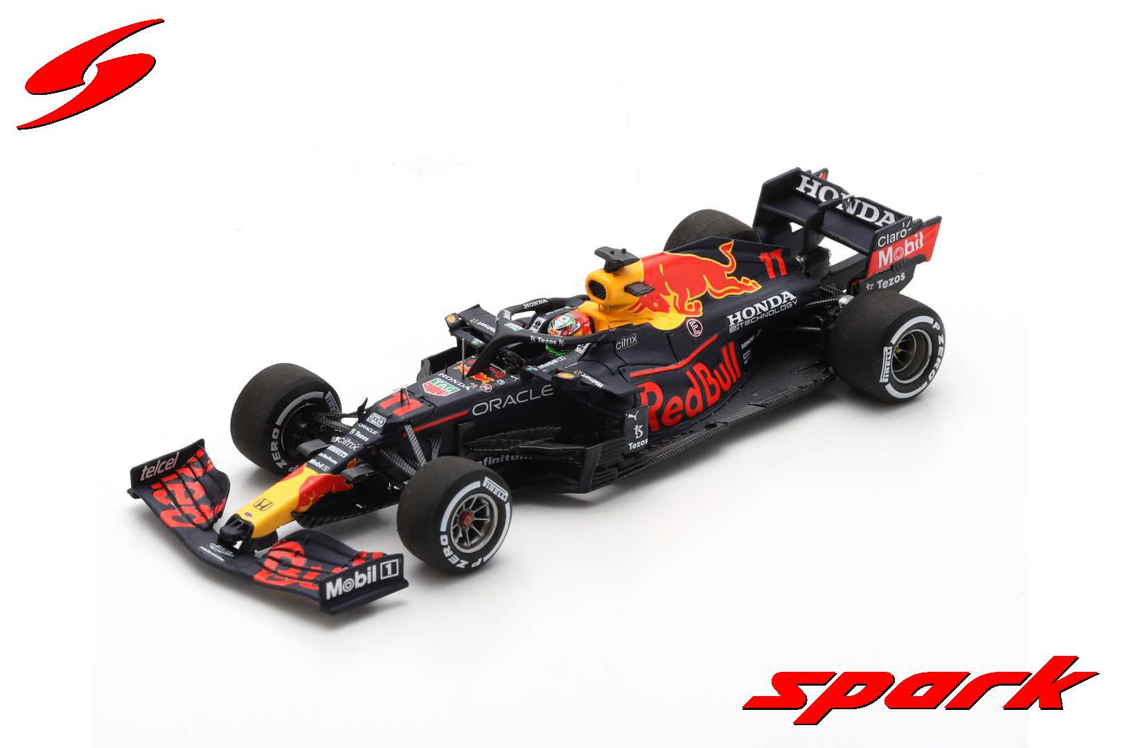 S7850 1/43 Red Bull Racing Honda RB16B No.11 Red Bull Racing 3rd Mexican GP Sergio Perez  with No.3