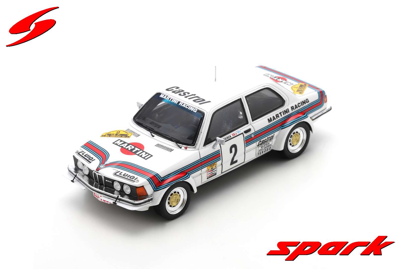 S8513 1/43 BMW 323i  No.2 Rallye du Condroz 1980 T. Makinen - A. Aho
