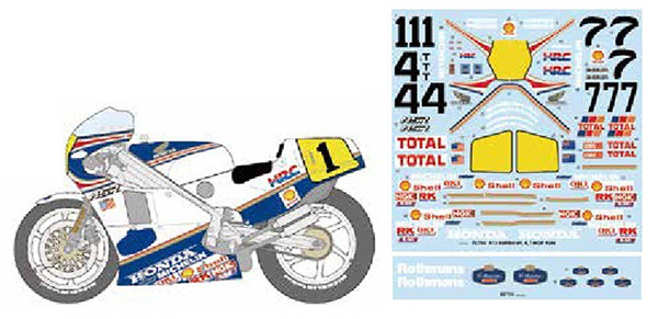 1/12 NSR500 #1/#4/#7 WGP 1986 STUDIO27 【Original Decals】