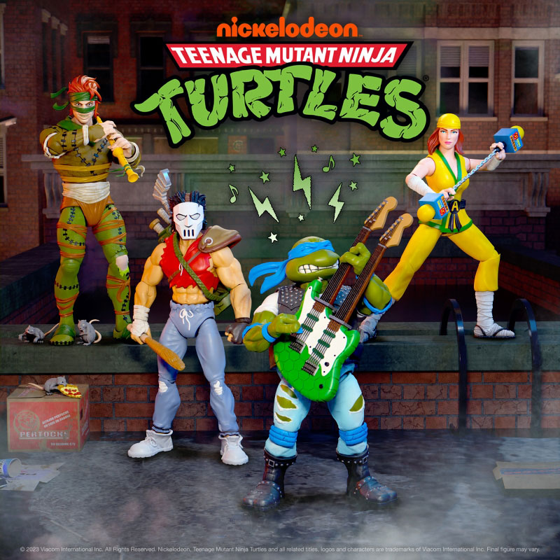 ティーンエイジ・ミュータント・ニンジャ・タートルズ TMNT wave 10/ クラシックロックスター レオナルド アルティメイト アクションフィギュア