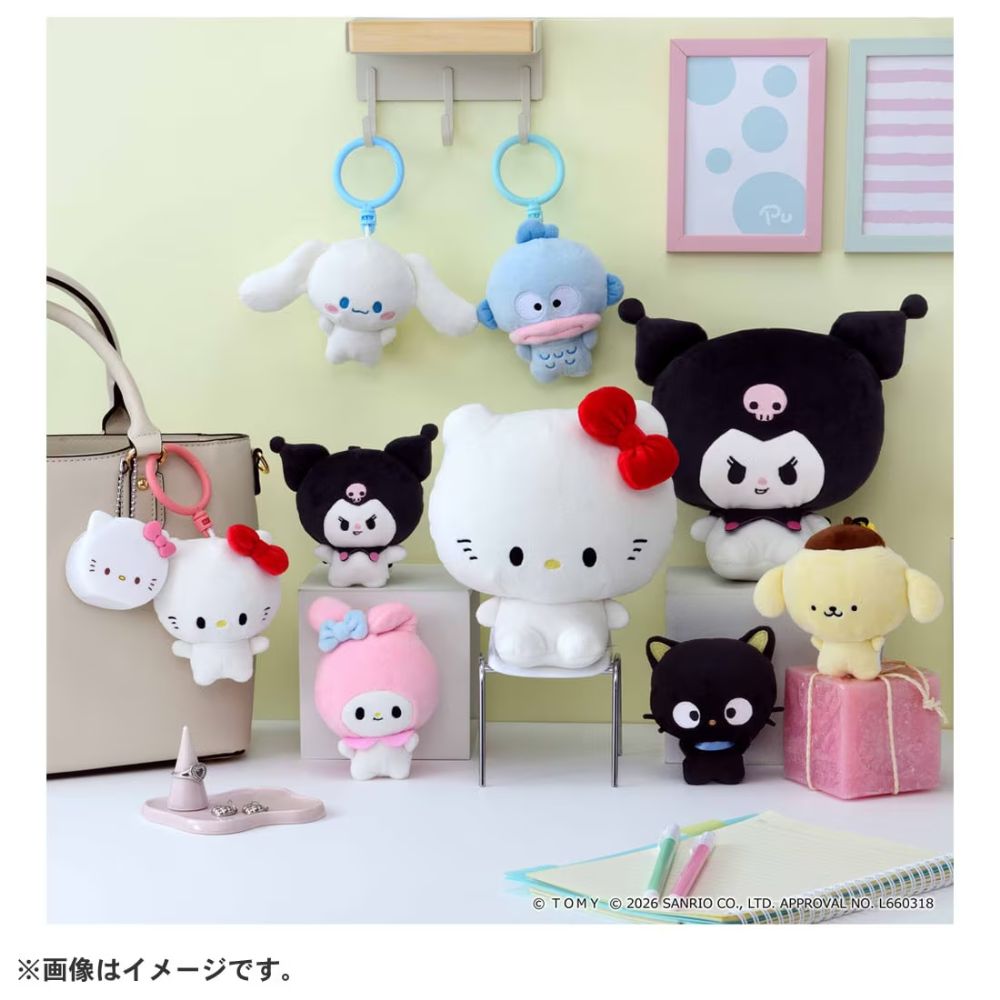 ぷにコミュ ぷにぬいキーチェーン ハローキティ キティのぷにるんず