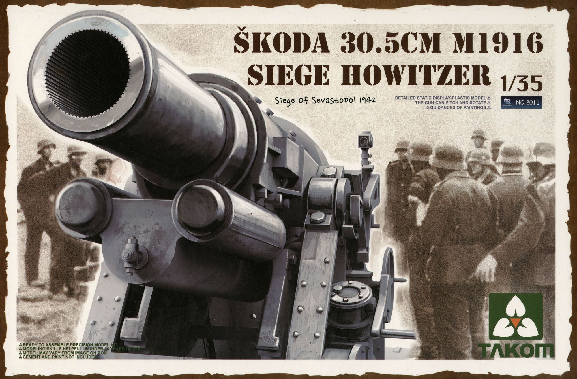 TKO2011 タコム 1/35 シュコダ 30.5cm M1916 攻城用臼砲 (セバストポリ1942)