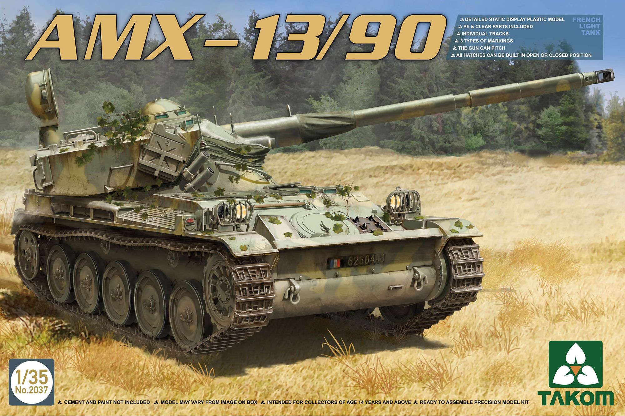 TKO2037 タコム 1/35 AMX-13/90 フランス軍 軽戦車