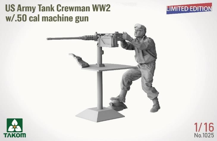 1/16 WW.Ⅱ 米陸軍 戦車兵w/.50 機関銃(限定版)