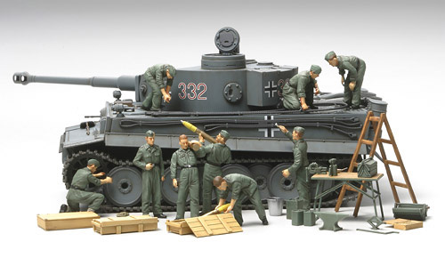 32547 1/48 WWIIドイツ戦車兵野戦整備セット