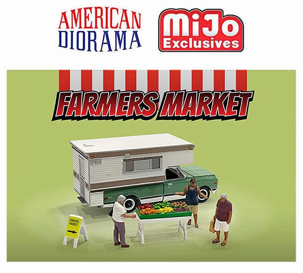 AD-76501MJ ターマックワークス 1/64 Figure Set - Farmers Market