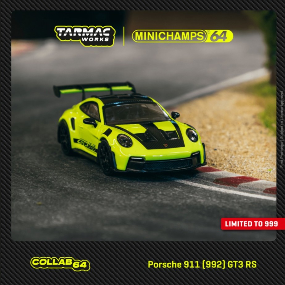T64MC-005-AG ターマックワークス 1/64 Porsche 911992） GT3 RS Acid Green
