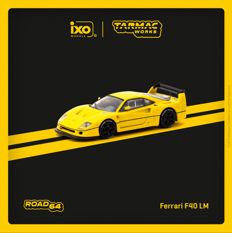 T64R-075-YL ターマックワークス 1/64 Ferrari F40 LM Yellow