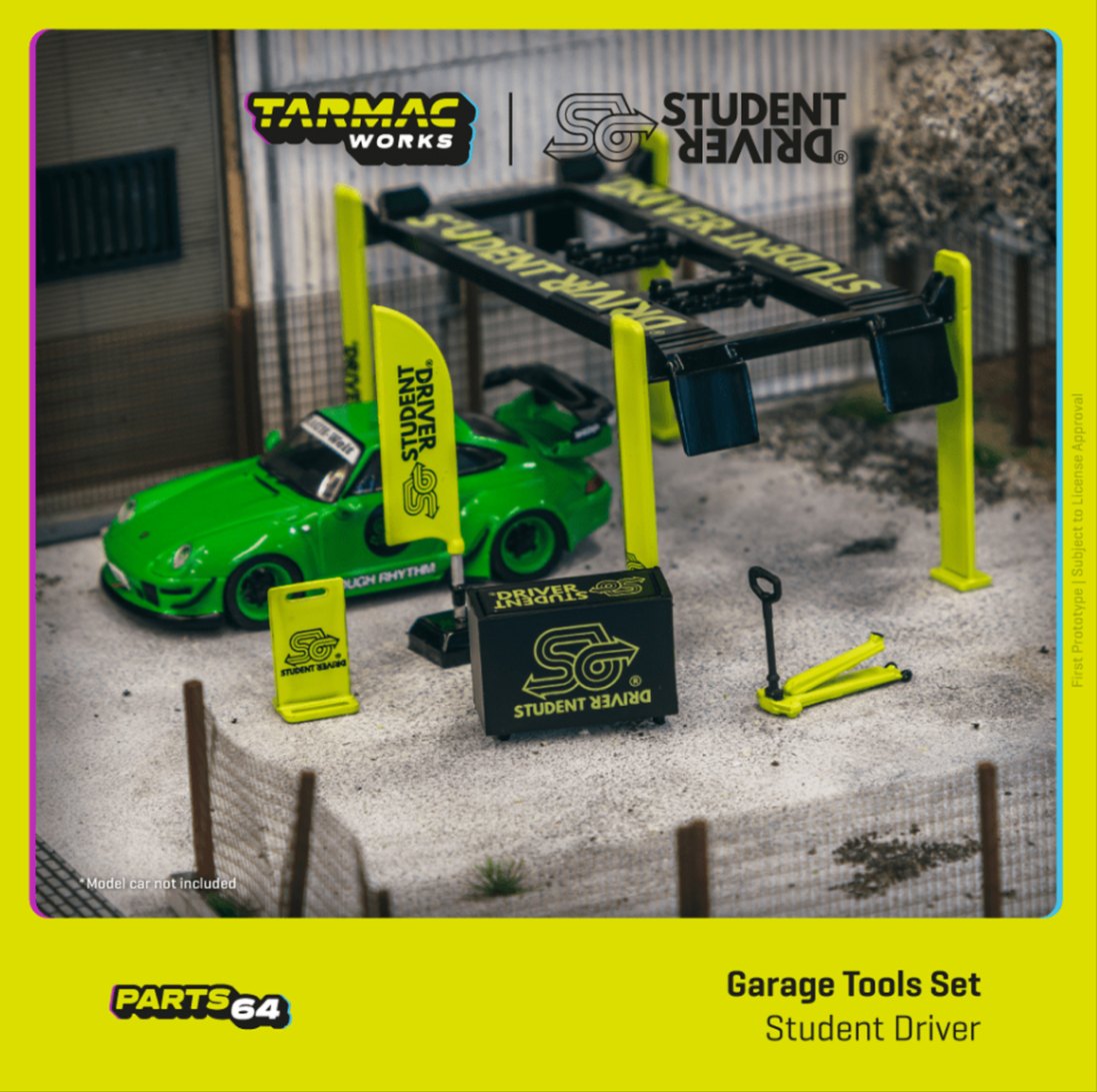 T64A-001-SD ターマックワークス 1/64 Garage tools set Student Driver