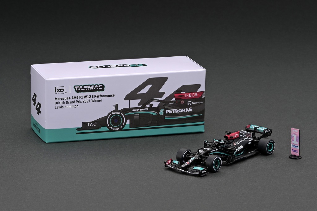 T64G-F037-LH1 ターマックワークス 1/64 Mercedes-AMG F1 W12 E Performance British Grand Prix 2021 Winner Lewis