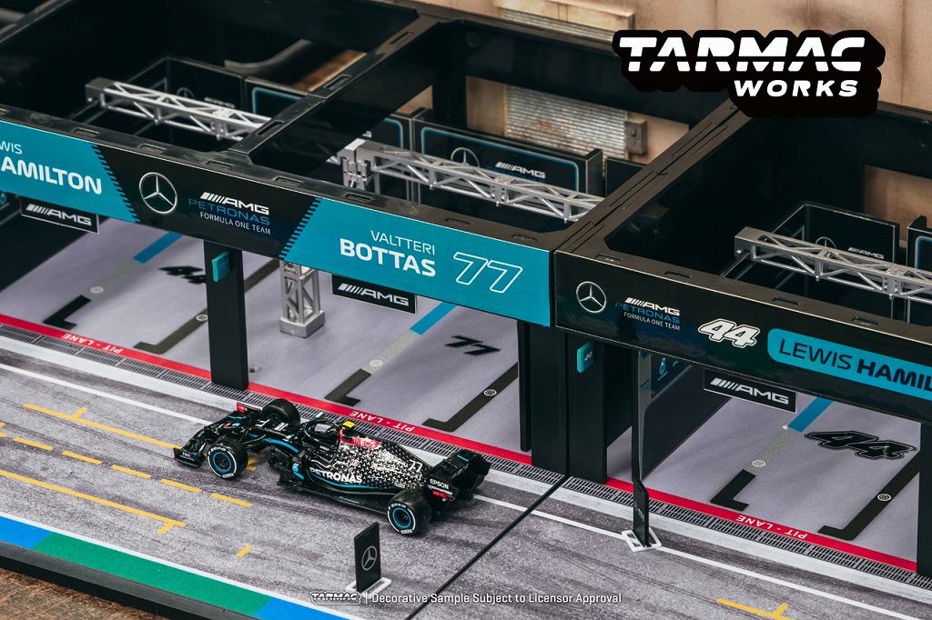 T64D-001-AMG ターマックワークス 1/64 Pit Garage Diorama Mercedes-AMG Petronas  Formula One Team