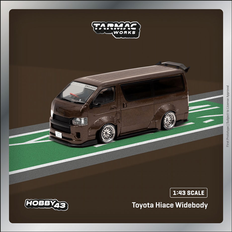 T43-024-BRN ターマックワークス 1/43 Toyota Hiace Widebody Brown