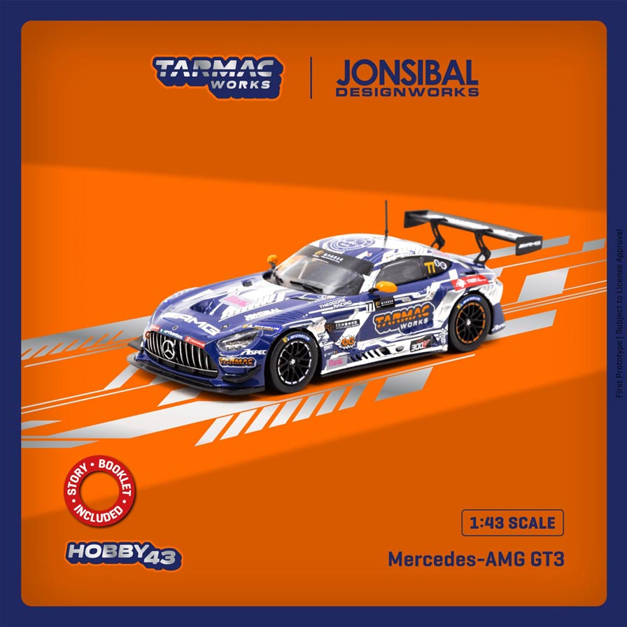 Mercedes-AMG GT3 Macau GT Cup 2022 Winner Craft-Bamboo Racing (1/43 Scale)