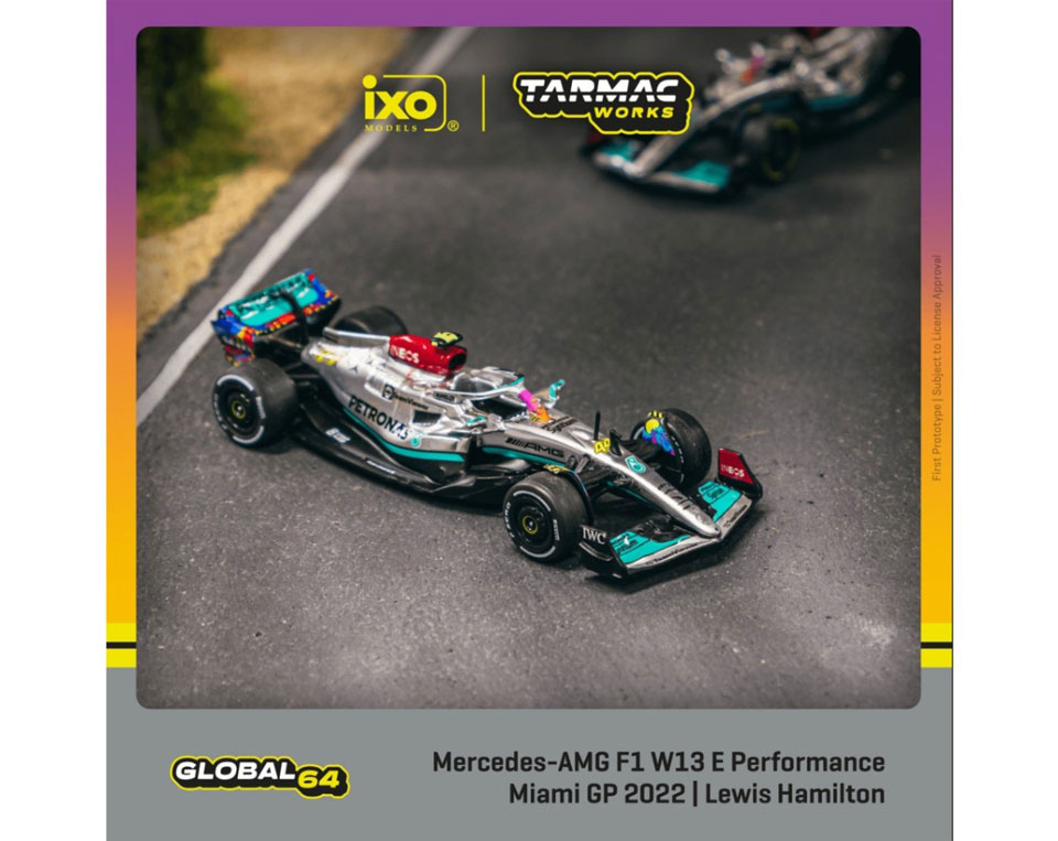 T64G-F044-LH2 ターマックワークス 1/64 Mercedes-AMG F1 W13 E Performance Miami Grand Prix 2022