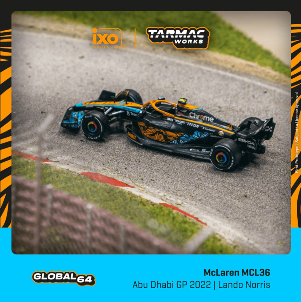 T64G-F041-LN3 ターマックワークス 1/64 McLaren MCL36 Abu Dhabi Grand Prix 2022