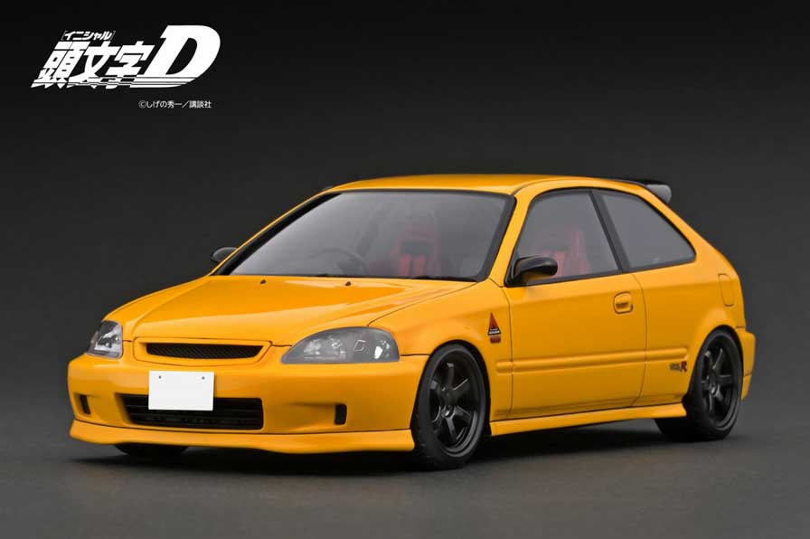 INITIAL D Honda CIVIC (EK9) Type R Yellow