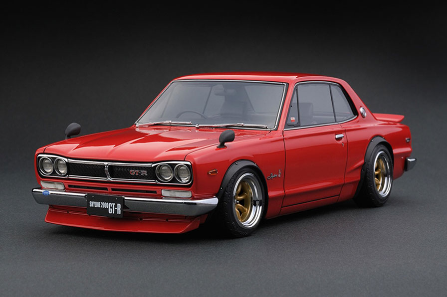 Nissan Skyline 2000 GT-R (KPGC10) Red (1/18 Scale)