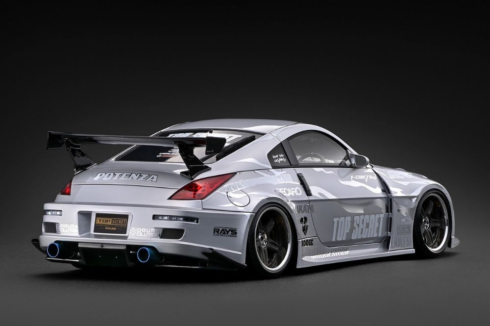 Top Secret Fairlady Z (Z33) Silver (1/18 Scale)【IG4047