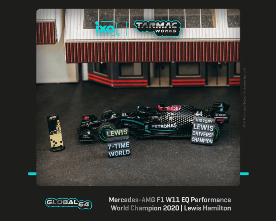 T64G-F036-LH3 ターマックワークス 1/64 Mercedes-AMG F1 W11 EQ Performance Turkish Grand Prix 2020 Winner World