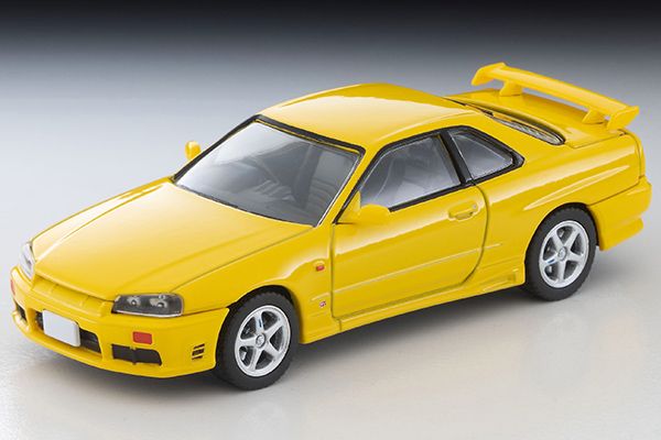 LV-N365a 日産 スカイライン 2ドア スポーツクーペ 25GT TURBO オプションパーツ付(黄)98年式