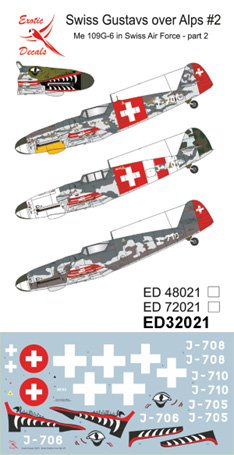 1/32 アルプス上空のグスタフ #2：スイス空軍のMe109G-6 パート2