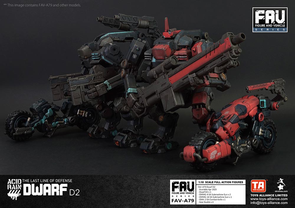 アシッドレイン 1/18スケール FAV-A79 ドワーフD2 