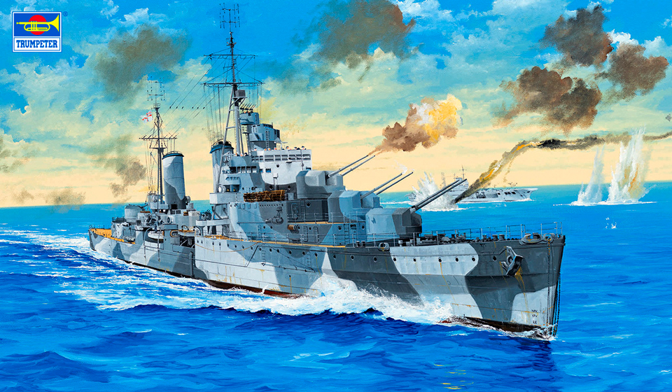 1/350 イギリス海軍 軽巡洋艦 HMS ナイアド