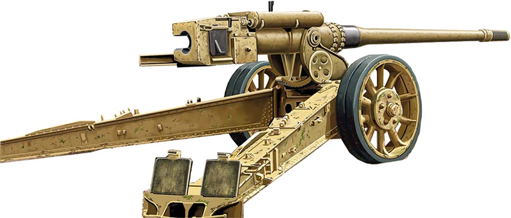 独・12.8cmPak44 K81/2対戦車砲